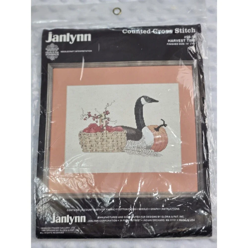 Janlynn Counted Cross Stitch Kit #59-18 Harvest Time New Thanksgiving Halloween